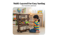 Rotating book display Narrow Design Revolving Book Tower Space-Saving for Students
