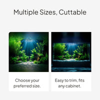 5D Aquarium Background Sticker Waterproof Decor