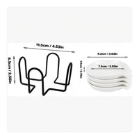 4 Pieces Spoon Rest Set With Storage Rack Tableware Accessory Space Saving