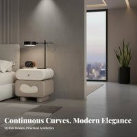 Stacked Capsule Cabinet Installation-No-Installation Nightstand 2 Storage