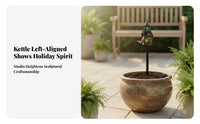 Outdoor Witch Kettle Yard Light