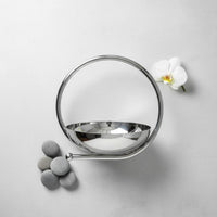 Round Mirror Tray Polished Surface Round Storage Dish Rust Resistant