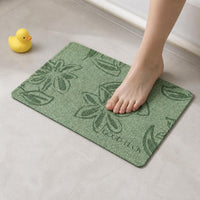 Linen Weave Absorbent Quick-Dry Non-Slip Bathroom Mat