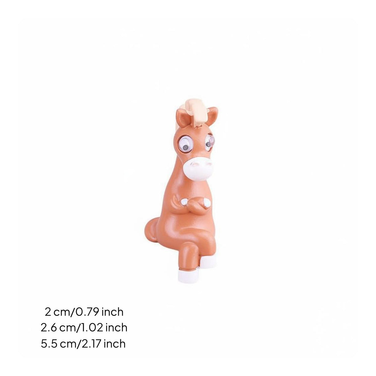 6 Pieces Horse Figurine Cute Mini Horse Figurines for Car Center Screen