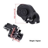 SCX24 Gearbox Assembly Lightweight Nylon Gearbox with Metal Shaft Compact Complete Transmission for Drivetrain Repair