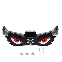 Car Warning Light with Solar Panel Slim Devil Eye Window Light Easy Installation