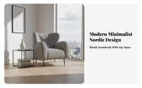 Boucle Upholstered Armchair Nordic aesthetic Accent Chair contemporary Design Easy Assembly for Women, Readers, Bedroom