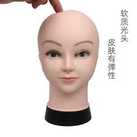 美容练习模特头皮肤管理按摩头女假人头软质光头公仔头模教习头模