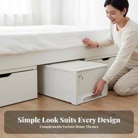 Wheeled Under-Bed Container Space Saving Storage Drawer Large Capacity