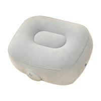 Portable Inflatable Footrest Lightweight Footrest with Flocked Top Skin-Friendly Inflatable Travel Pillow Space-Saving for Travelers