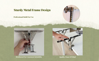 Ski Waxing Stand, Wall Mount, Non-Slip, for Garage