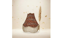Velvet Fringe Lamp Shade French Design Leopard Print Lampshade