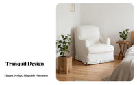 3-Seater Sofa Wabi-Sabi Aesthetic Couch Removable and Cleanable Cover Easy to Clean for Interior Designers, Families, Hotel