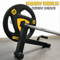 杠铃换片器支架举重千斤顶快速换片装置全胶杠铃竞技片硬拉换片器