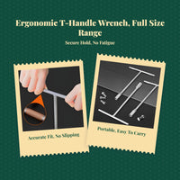 T-Handle Hex Socket Wrench for Car and Motorcycle Repairs