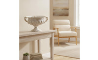 Urn Planter with Scroll Handles Distressed Flower Container Rustic for Mantel
