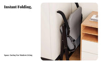 Mesh-Back Folding Armchair Easy Assembly Collapsible Seat Sturdy Frame