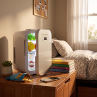 Small Mini Fridge Portable Mini Refrigerator Space-Saving Compact Refrigerator for Students, Office