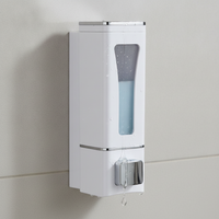 Multi-Head Wall-Mounted Manual Soap Dispenser for Shampoo, Shower Gel, and Hand Sanitizer