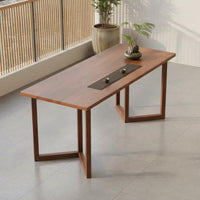 Wood Tea Table Set Balcony Friendly Wood Tea Table and Chair Space-Saving Saving for Living Room, Small Apartment