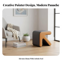 pointedShaped Bench Multi-Purpose Low Stool Easy Assembly for Entryway, Hallway