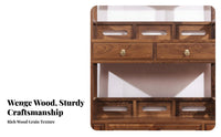 New Chinese aesthetic Collectible Showcase Multimulti-tier Shelving Asymmetrical Curio Cabinet Large Capacity Display Shelf Sturdy Construction for Book Lovers, Interior Designers, Study Room, Home Office, Entrypath, Playroom
