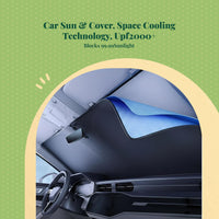 Retractable sunshade blocks heat