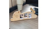 Feline Picture Frame Rotating Tail Feline Photo Frame for Office