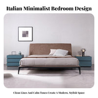 Minimalist Design Nightstand with Drawers Modern design aesthetic 2-Drawer End Table Italian Inspired Bedside Cabinet Nordic visual appeal for Apartment Dwellers, property owners, Students, Guest Room, Small areas, College Dorm, Entryway