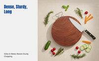 Durable Wood Chopping Board, Ironwood Microbial Resistant, Thickened, Kitchen Cutting Board, Double-Sided Wood
