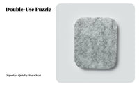 Lightweight Felt Jigsaw Board Set Large Capacity 1000 Piece Jigsaw Workstation Non-Slip Surface Game Accessory for Families, Adults, Seniors, Travel, Small Areas, Living Room, Vacation