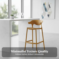 spinerest Bar Stool Nordic aesthetic Counter Chair Stackable Minimalist Design for Cafe Owners, Homeowners, Kitchen, Dining Room