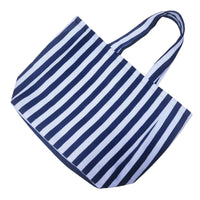 Striped Cloth Tote Versatile Vertical Stripe Shoulder Bag Lightweight Vertical Stripe Handbag