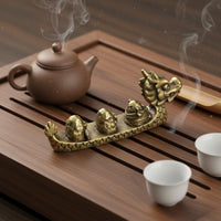 Zongzi Dragon Boat Figurine Antique Finish Tea Pet Creative Design for Desktop