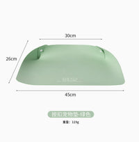 跨境皮革宠物餐垫猫咪碗垫半包围加厚防滑防水防油渍吃饭猫狗垫子