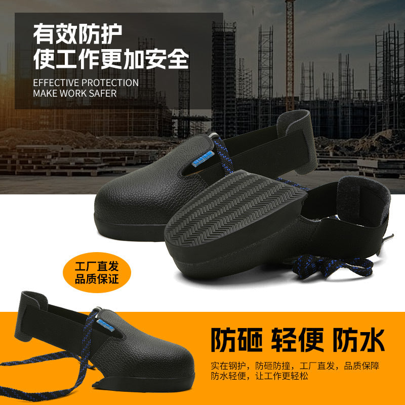 Factory Direct Anti-Smash Shoe Cover Cowhide Safety Shoe Cover Half-Toe Visitor