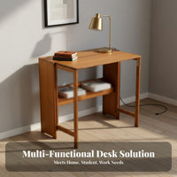 Foldable Computer Desk Portable Small Folding Desk Installationcomplimentary for Bedroom