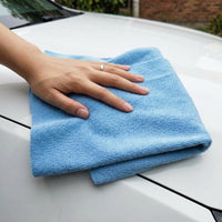 Absorbent Microfiber Microfibre Cloth and Car Drying Towel, 40x40 cm Microfibre Cloth with Heat-Cut Edges, Dry Use Polishing and Buffing Cloth