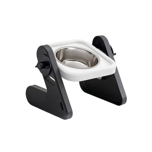 Removable Bowl Feeding Stand Raised Cat Bowl Elevated Dog Bowl Elevated Pet Feeder Adjustable Slanted Tray Comfortable Stainless Steel Suitable for Small Pets Home Feeding