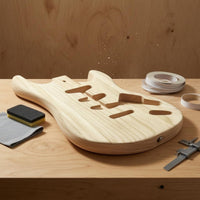 S and T Style Guitar Body Sanded Unfinished Guitar Body Pre-Cut Openings