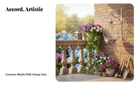 vertical surfaceMounted bloom planter Wrought Iron Design vertical surfaceMounted Pot Holder for Patio