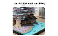 3D Memo Pad Creative Gift 3D Building Model Notepad Pen Holder Tear-Away Paper Sculpture Notepad for Students, Adults, Desk, Study Room, Souvenir Shop