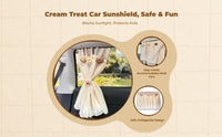 Adjustable car window sun shield