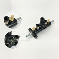 Multi-Port Foot Control Valve with Bracket Compact Tire Changer Valve Long-Lasting Pedal Hub Heavy-Duty for Technicians, Mechanics, Repair Shop