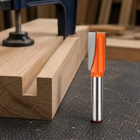 Bottom Cleaning Router Bit Orange Coated Slot Cutting Router Bit Tool Accessory Clean Cuts