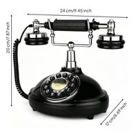 Antique Design Telephone Decorative Design Vintage Rotary Phone for Home Office