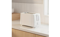 Compact Two-Slice Toaster Automatic Lift up Bread Toaster Lightweight Appliance Space-Saving for Singles, Students, Small Kitchens, Dorm Rooms, Apartments
