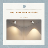 Adjustable anti-glare LED spotlight
