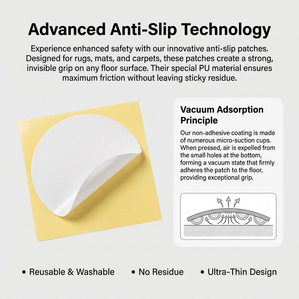 Rug Grippers Non Slip for Hardwood Flooring, Carpet Anti Pad, PU Polyurethane