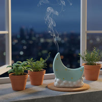 Ceramic Coil Holder Ash-Catching Home Decor Item Stable Base